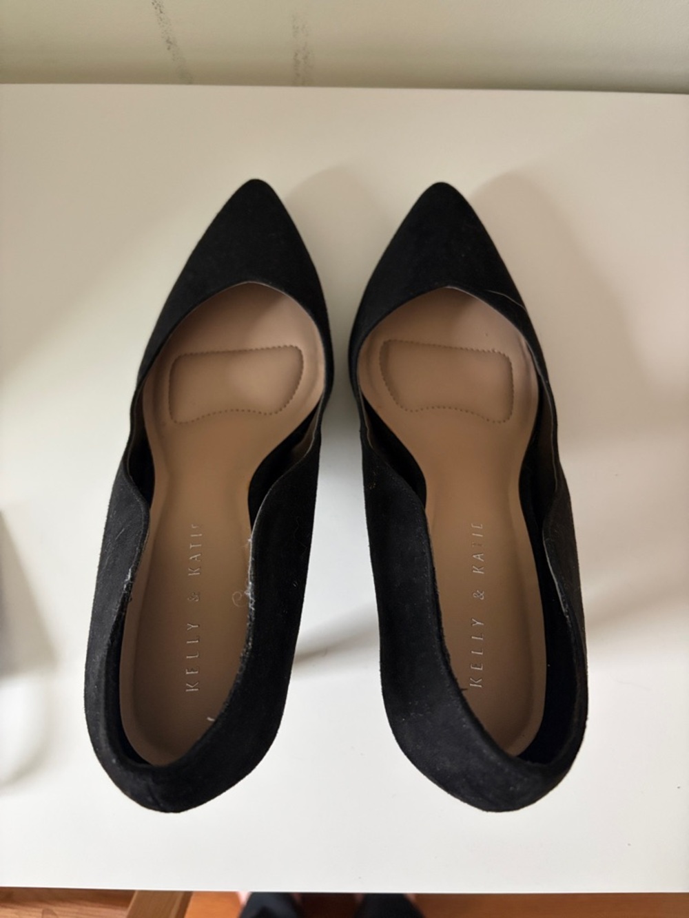Kelly & Katie Black Heels, size 10, 3.5”